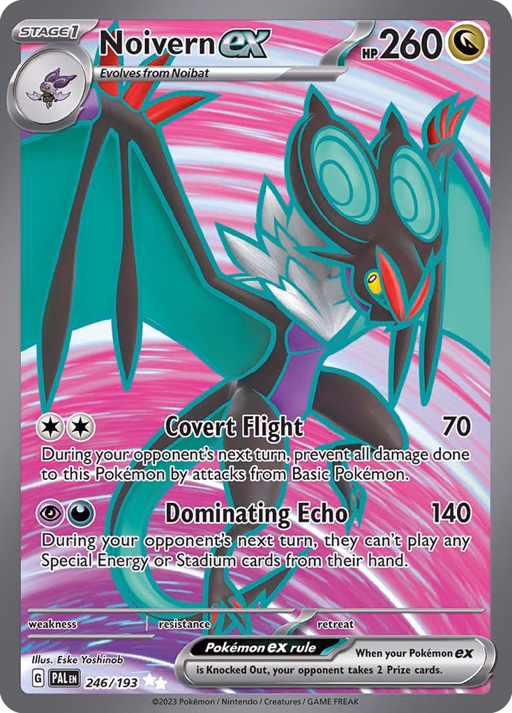 Noivern ex Pokemon card (246/193, Paldea Evolved)