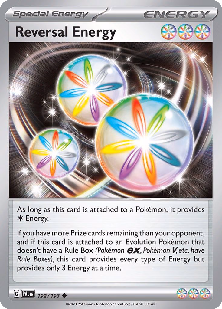 Reversal Energy Pokemon card (192/193, Paldea Evolved)