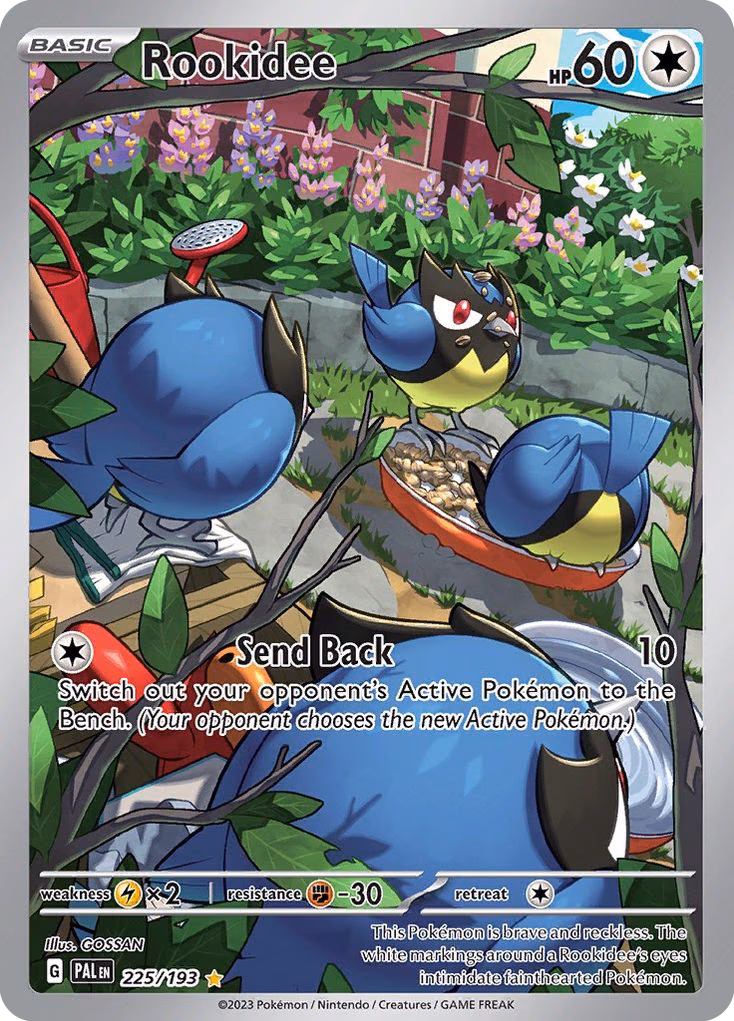 Rookidee Pokemon card (225/193, Paldea Evolved)
