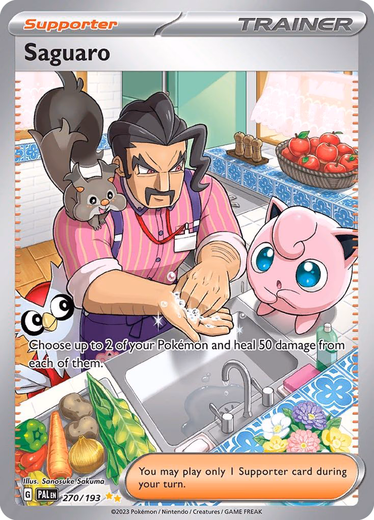 Saguaro Pokemon card (270/193, Paldea Evolved)