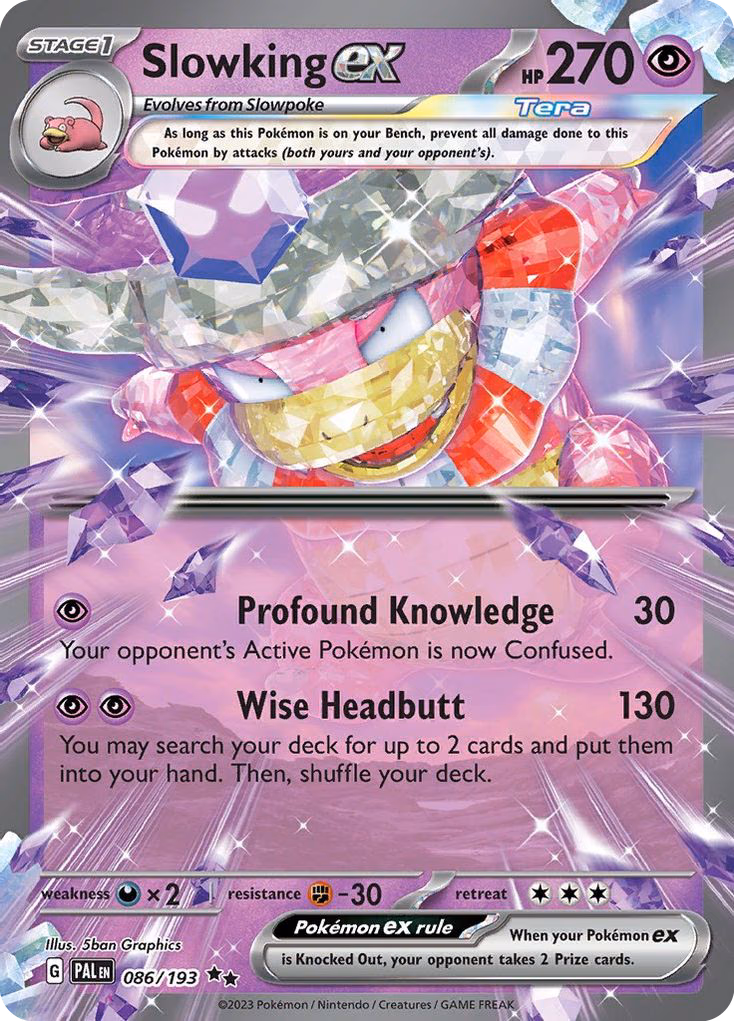 Slowking ex Pokemon card (086/193, Paldea Evolved)