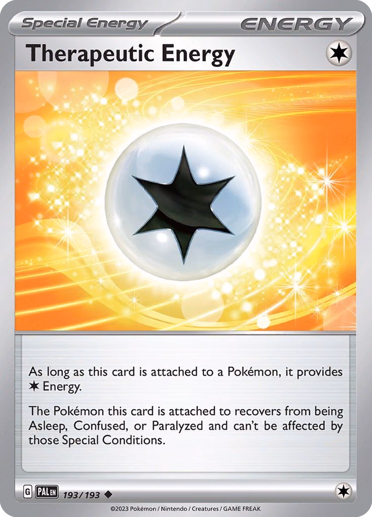 Therapeutic Energy Pokemon card (193/193, Paldea Evolved)