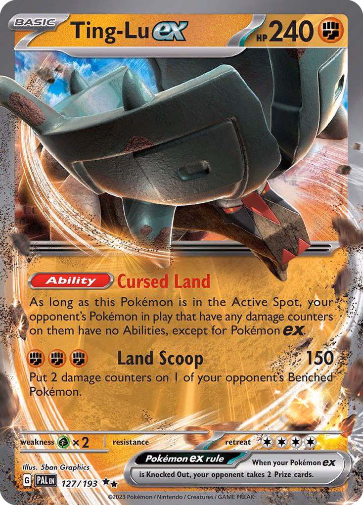 Ting-Lu ex Pokemon card (127/193, Paldea Evolved)