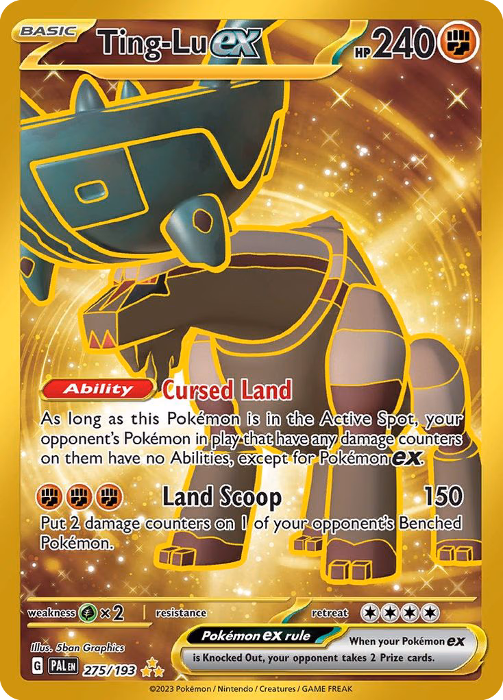 Ting-Lu ex Pokemon card (275/193, Paldea Evolved)