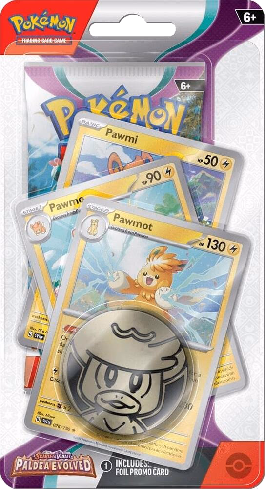 Pokemon Paldea Evolved Premium Checklane Blister [Pawmot]