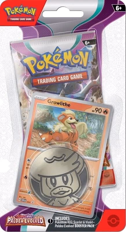 Pokemon Paldea Evolved Single Pack Blister [Growlithe]