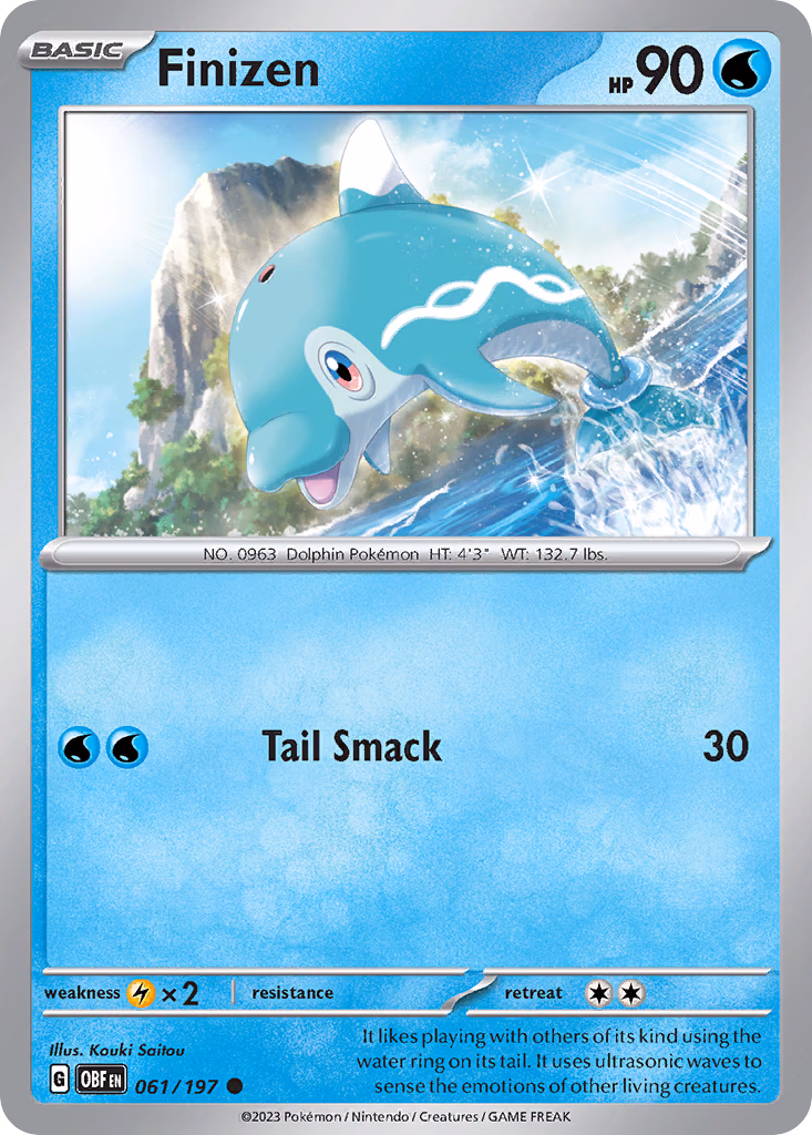 Finizen Pokemon card (061/197, Obsidian Flames)