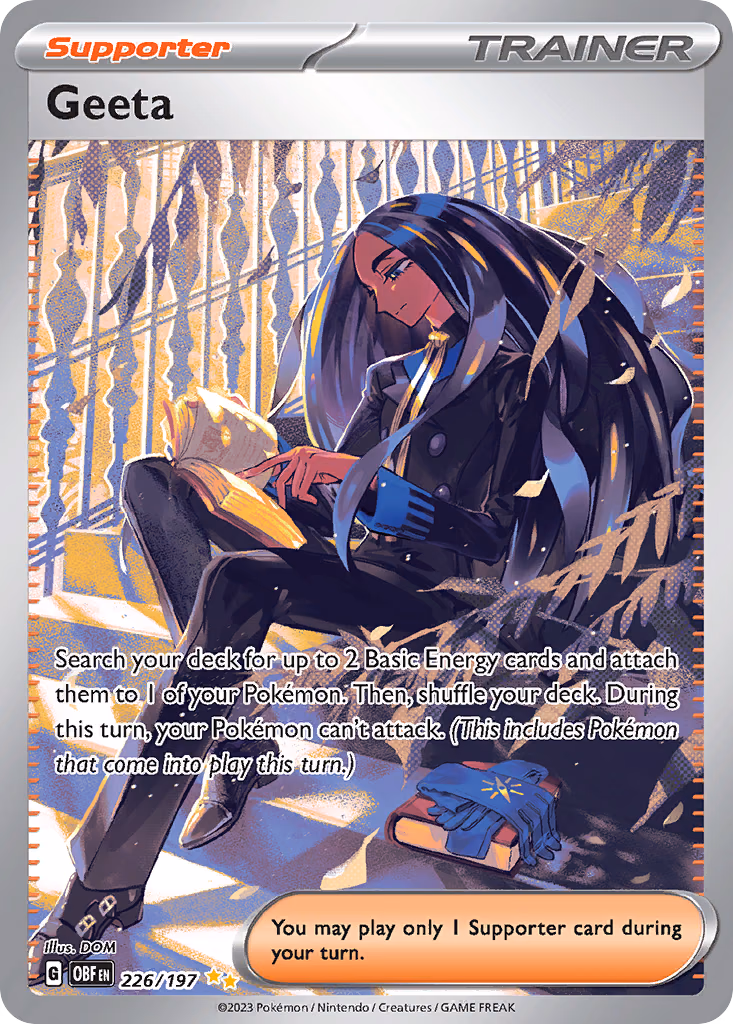 Geeta Pokemon card (226/197, Obsidian Flames)
