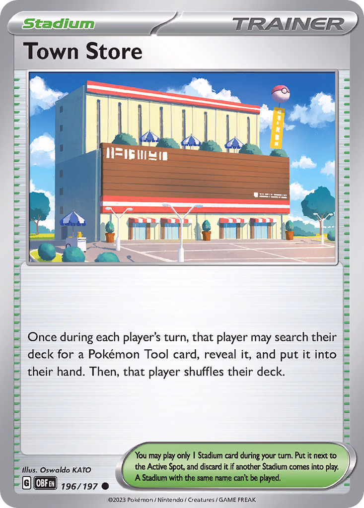 Town Store Pokemon card (196/197, Obsidian Flames)