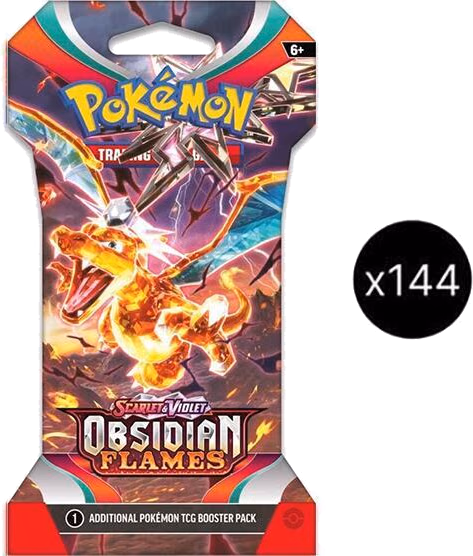 Pokemon Obsidian Flames Sleeved Booster Pack Case