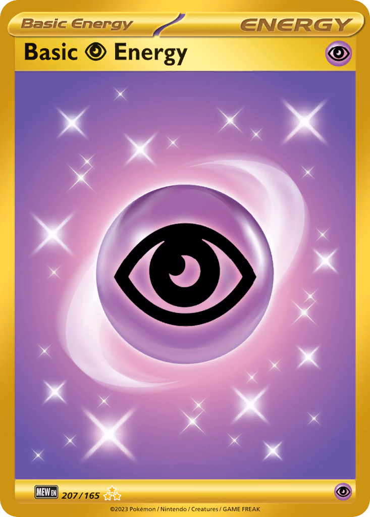 Basic Psychic Energy Pokemon card (207/165, 151)