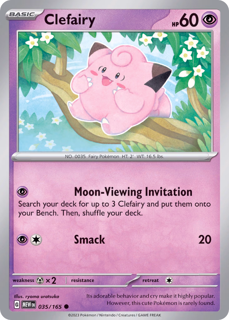 Clefairy Pokemon card (035/165, 151)