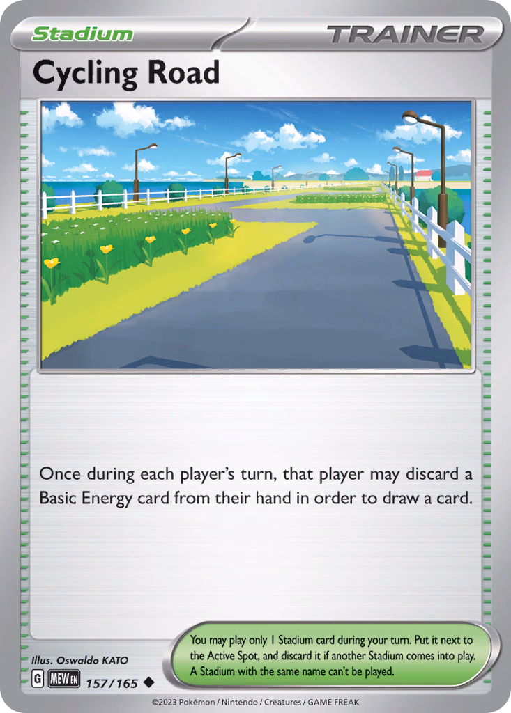 Cycling Road Pokemon card (157/165, 151)