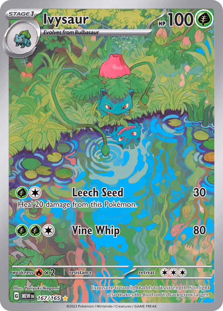 Ivysaur Pokemon card (167/165, 151)