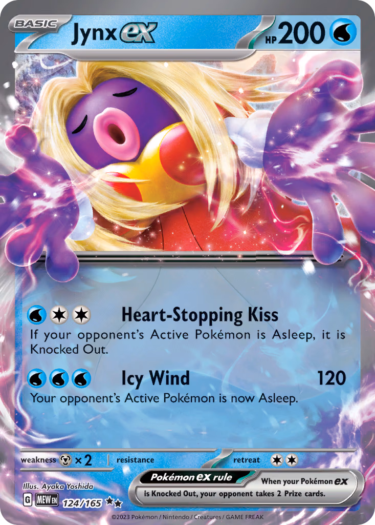 Jynx ex Pokemon card (124/165, 151)