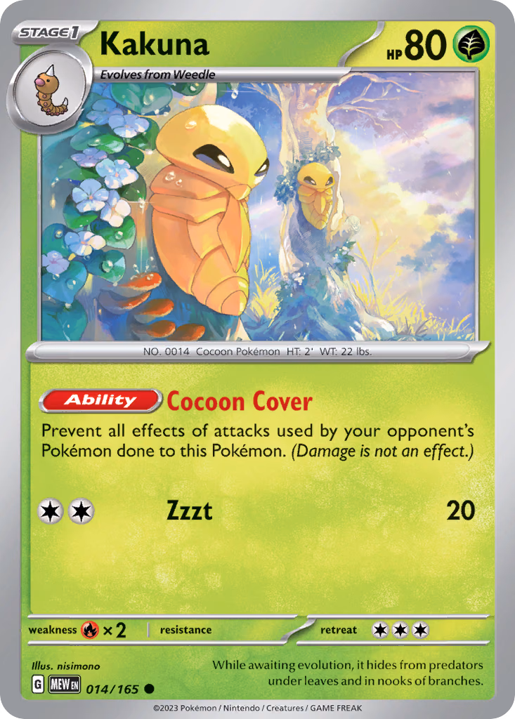Kakuna Pokemon card (014/165, 151)