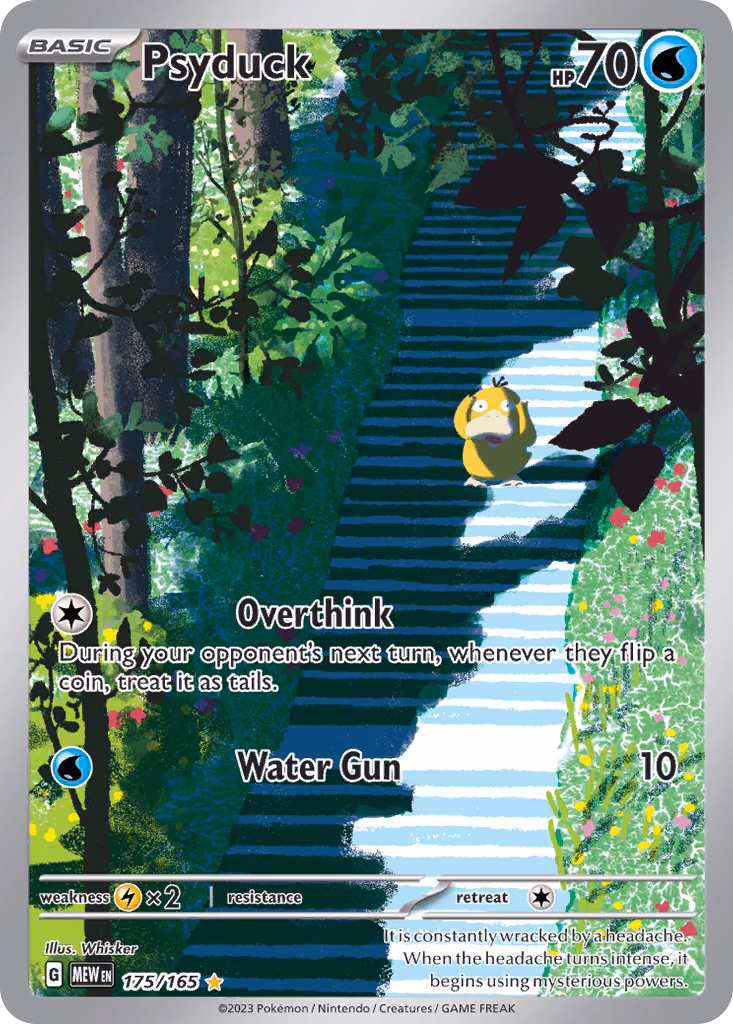 Psyduck Pokemon card (175/165, 151)