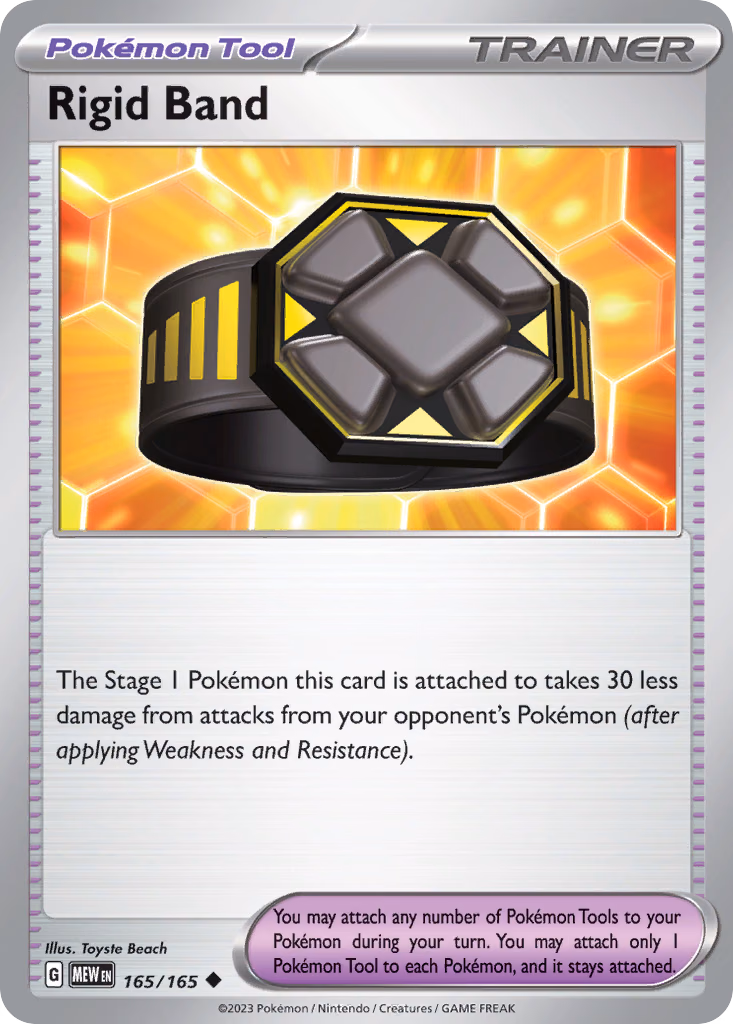 Rigid Band Pokemon card (165/165, 151)