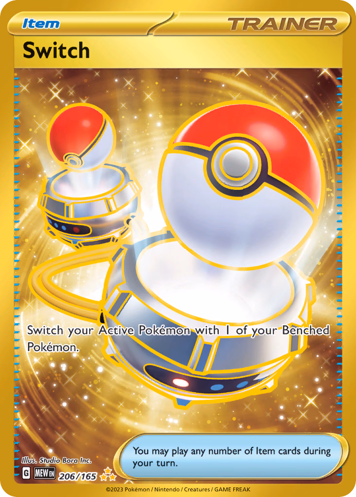 Switch Pokemon card (206/165, 151)