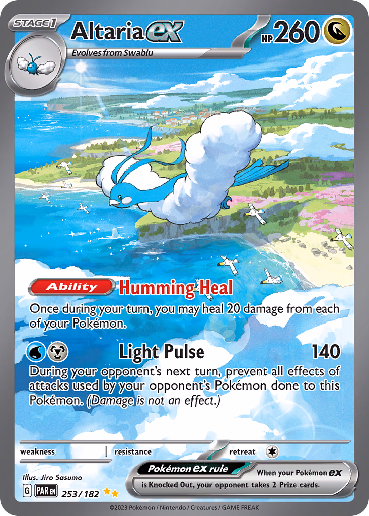 Altaria ex Pokemon card (253/182, Paradox Rift)