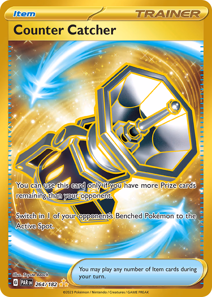 Counter Catcher Pokemon card (264/182, Paradox Rift)
