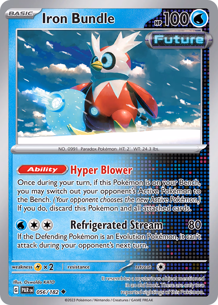 Iron Bundle Pokemon card (056/182, Paradox Rift)