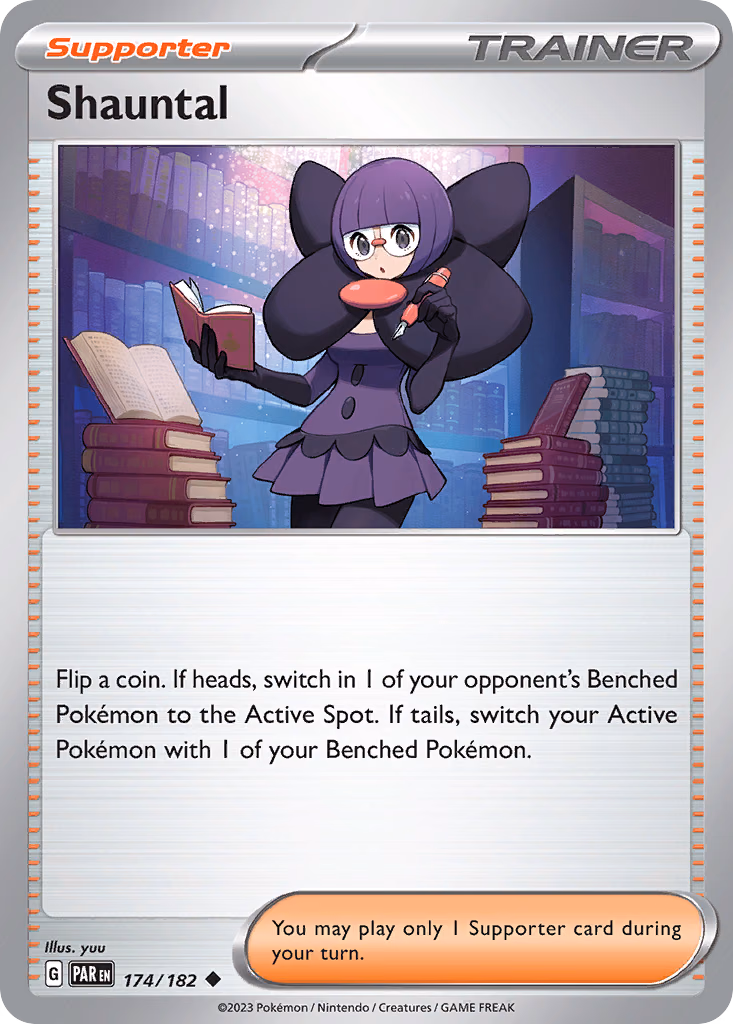 Shauntal Pokemon card (174/182, Paradox Rift)