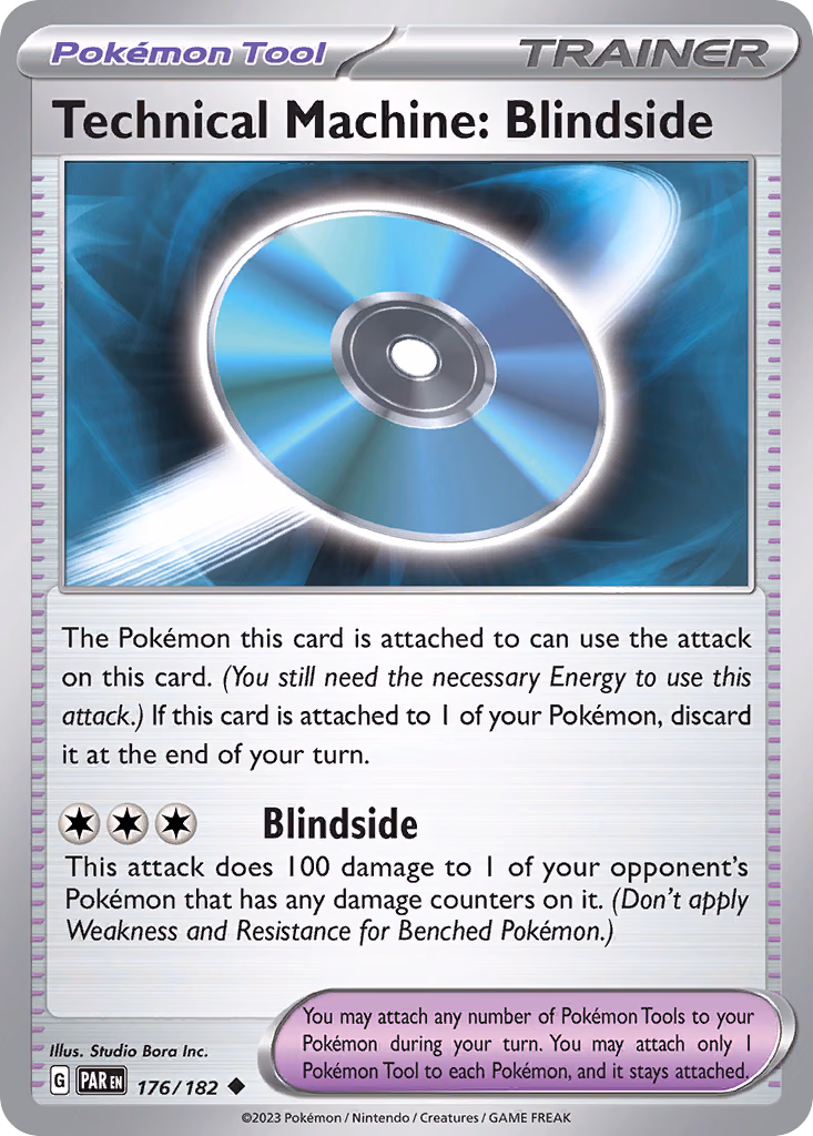 Technical Machine: Blindside Pokemon card (176/182, Paradox Rift)