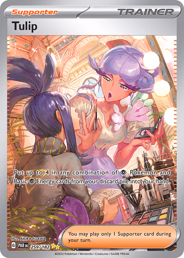 Tulip Pokemon card (259/182, Paradox Rift)