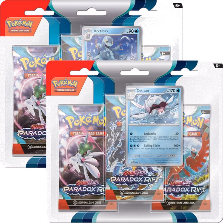 Pokemon Paradox Rift 3 Pack Blister [Set of 2]