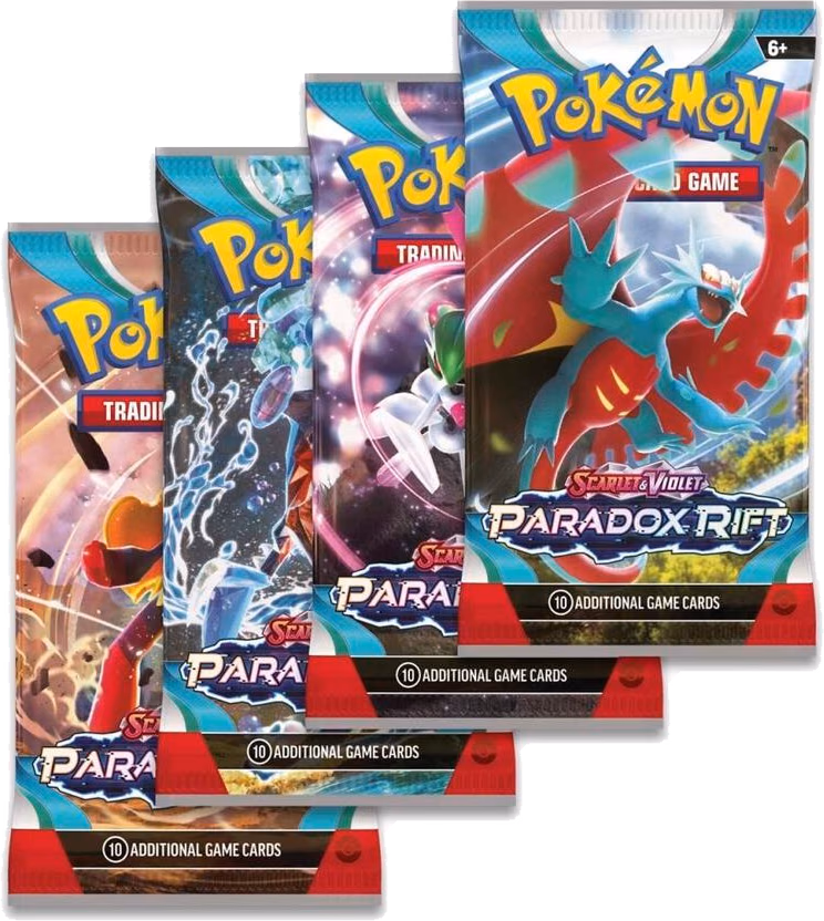 Pokemon Paradox Rift Booster Pack Art Bundle [Set of 4]