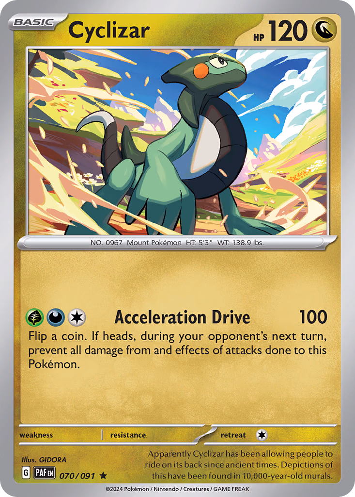 Cyclizar Pokemon card (070/091, Paldean Fates)