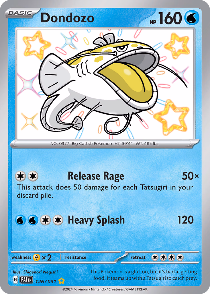 Dondozo Pokemon card (126/091, Paldean Fates)