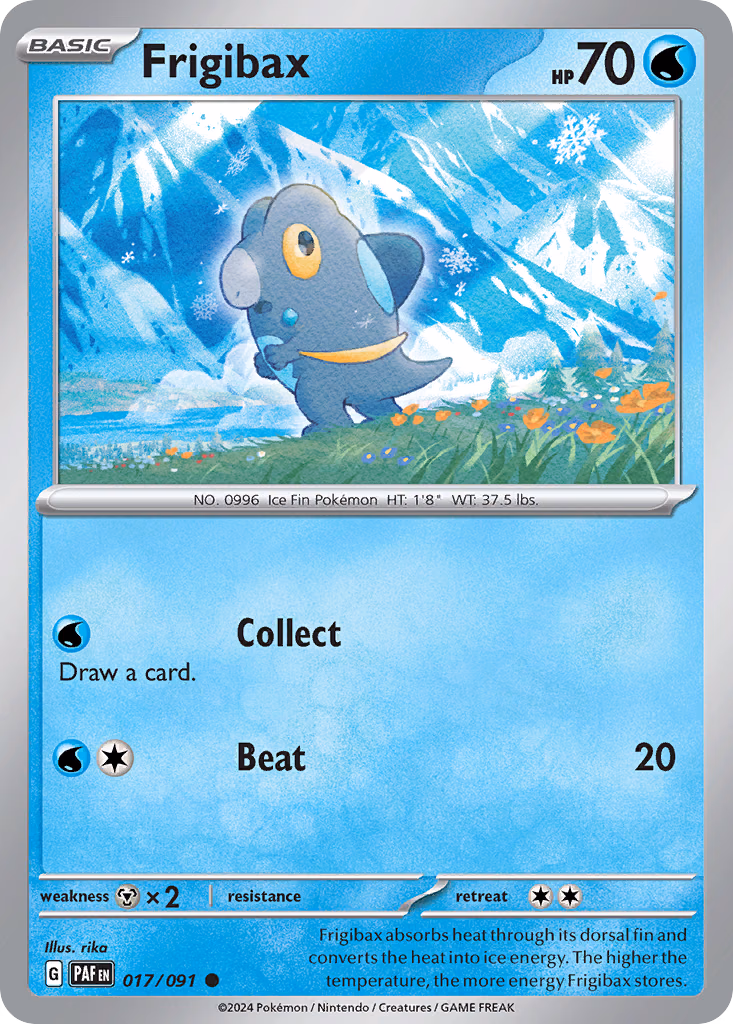 Frigibax Pokemon card (017/091, Paldean Fates)