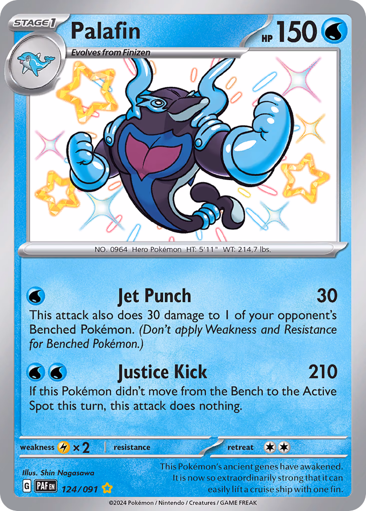 Palafin Pokemon card (124/091, Paldean Fates)