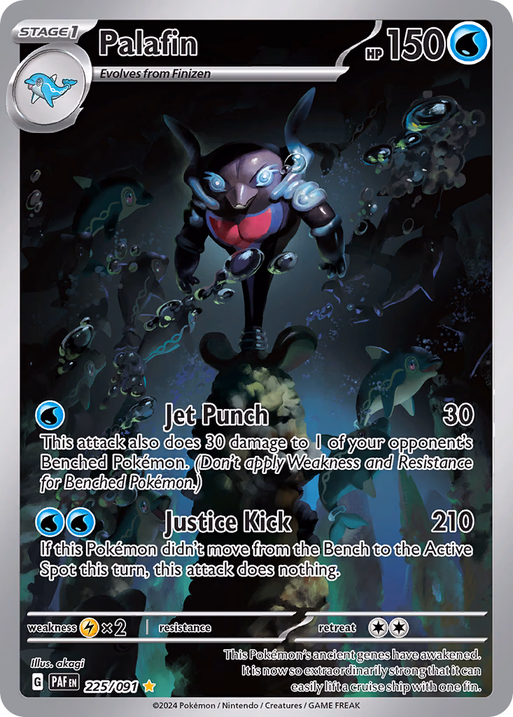 Palafin Pokemon card (225/091, Paldean Fates)