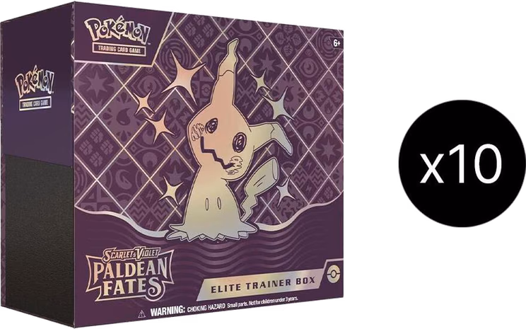 Pokemon Paldean Fates Elite Trainer Box Case