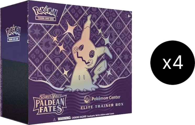 Pokemon Paldean Fates Pokemon Center Elite Trainer Box (Exclusive) Case