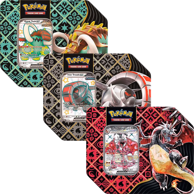 Pokemon Paldean Fates Tins [Set of 3]
