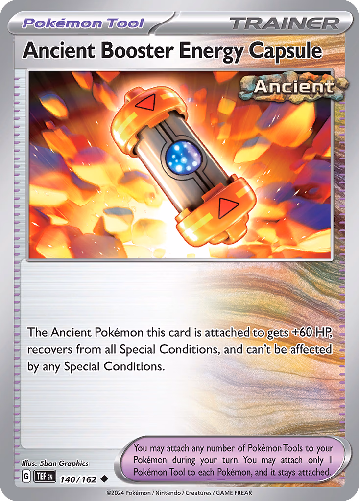 Ancient Booster Energy Capsule Pokemon card (140/162, Temporal Forces)