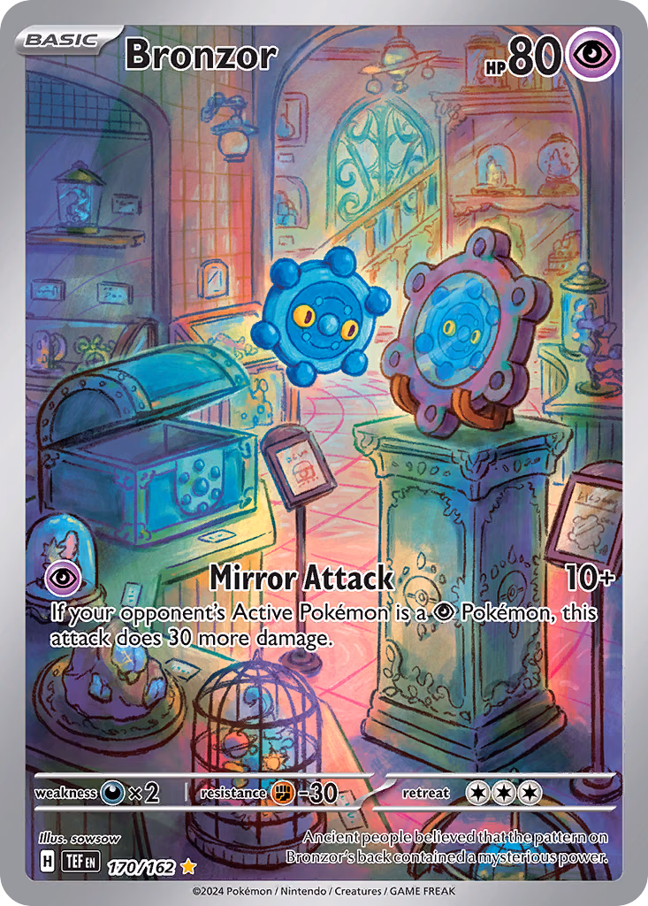 Bronzor Pokemon card (170/162, Temporal Forces)