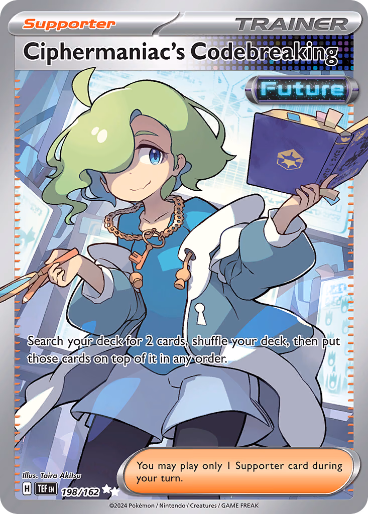 Ciphermaniac's Codebreaking Pokemon card (198/162, Temporal Forces)