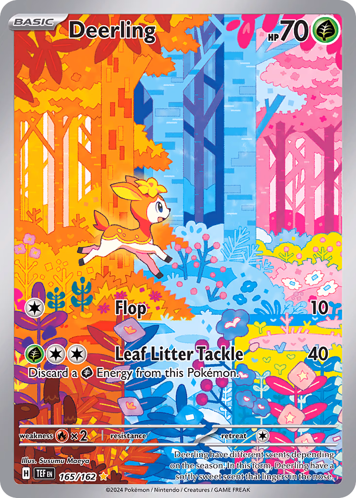 Deerling Pokemon card (165/162, Temporal Forces)