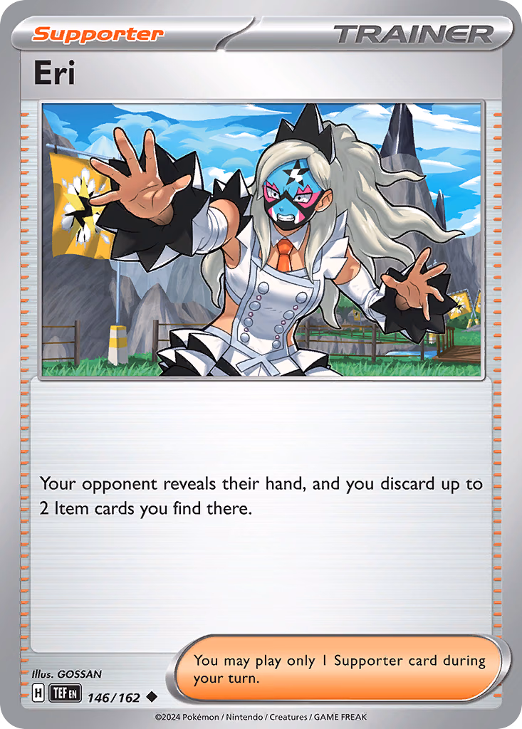 Eri Pokemon card (146/162, Temporal Forces)