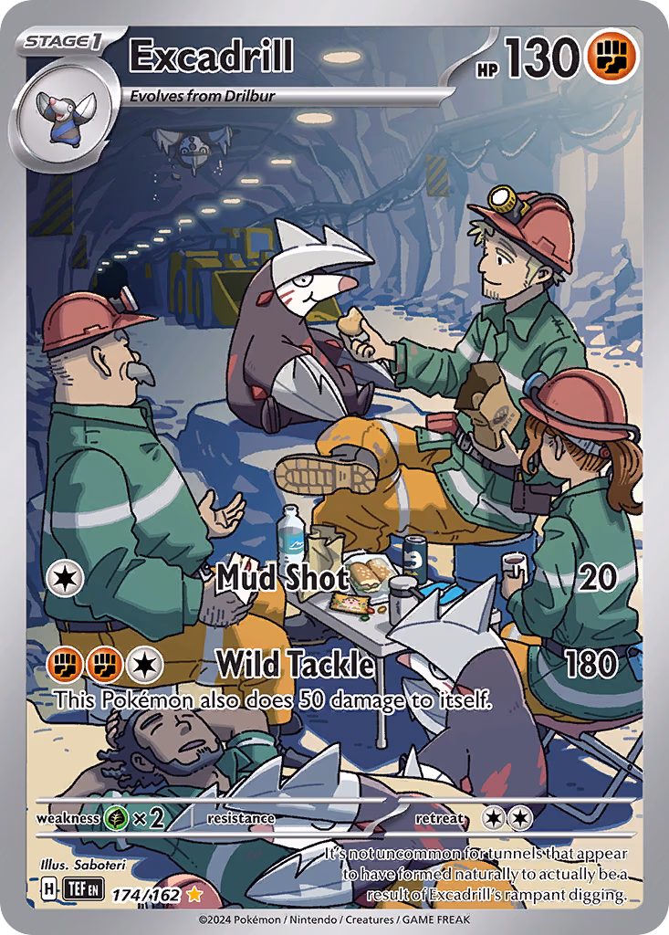 Excadrill Pokemon card (174/162, Temporal Forces)