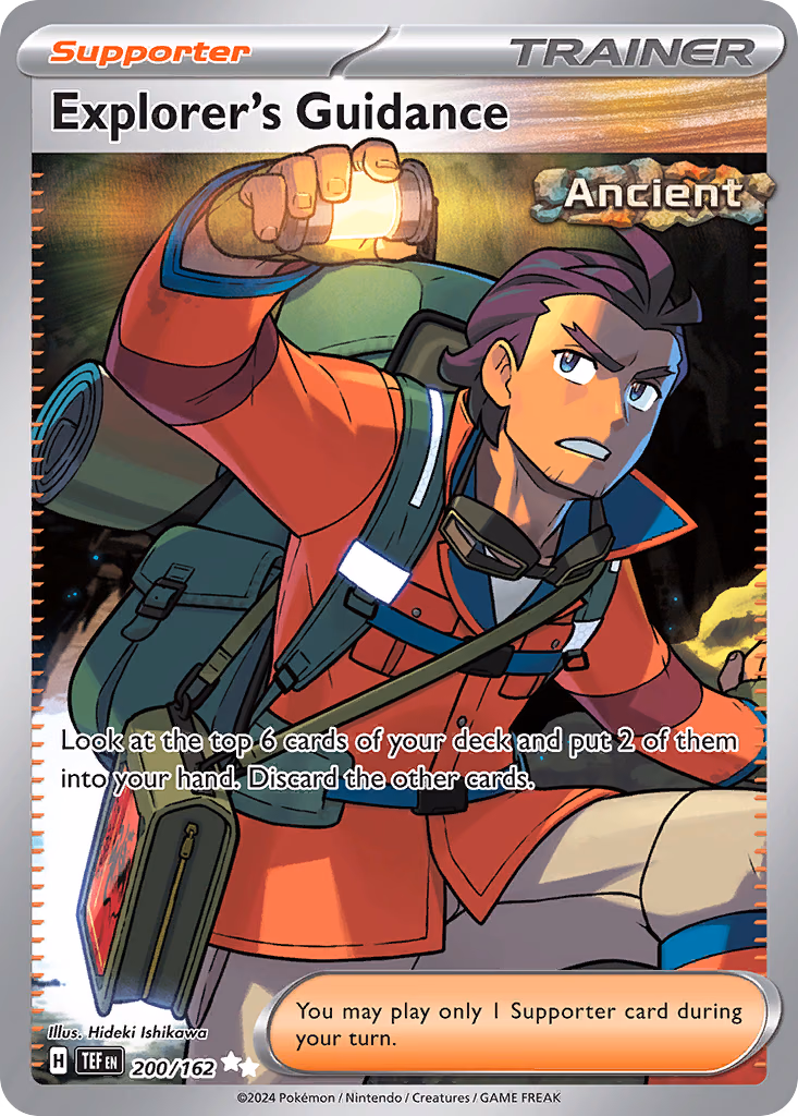 Explorer's Guidance Pokemon card (200/162, Temporal Forces)