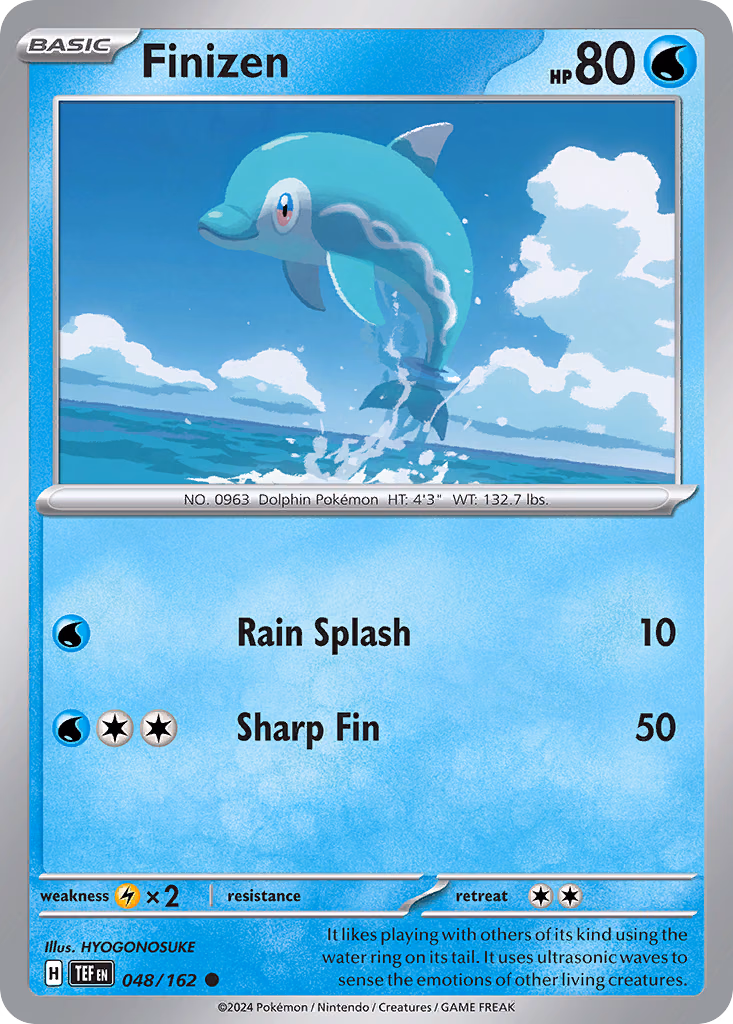 Finizen Pokemon card (048/162, Temporal Forces)