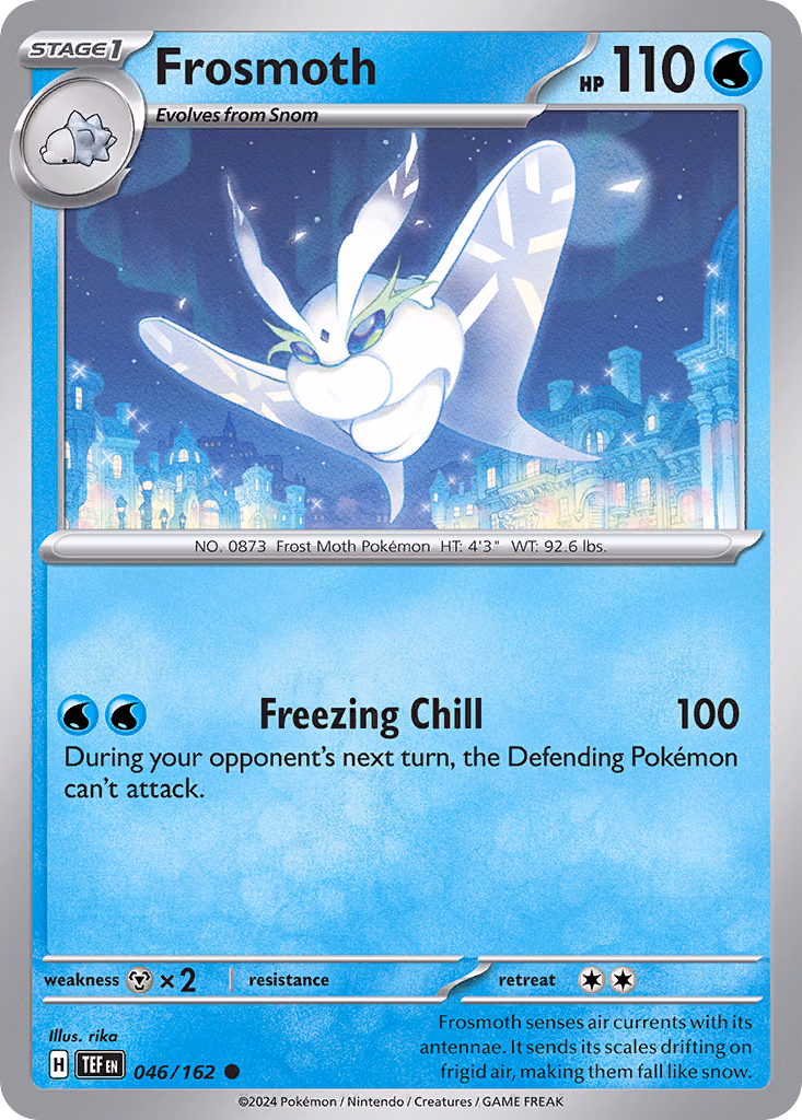 Frosmoth Pokemon card (046/162, Temporal Forces)