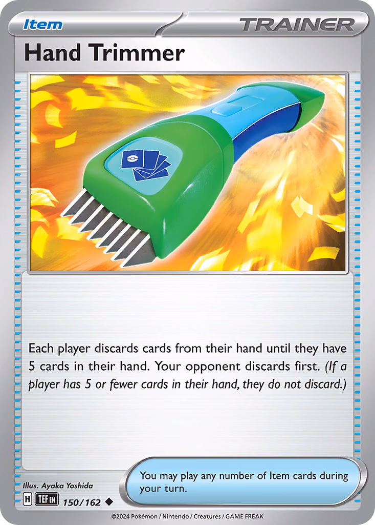Hand Trimmer Pokemon card (150/162, Temporal Forces)
