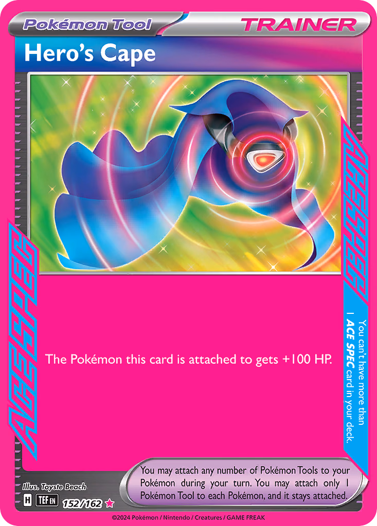 Hero's Cape Pokemon card (152/162, Temporal Forces)
